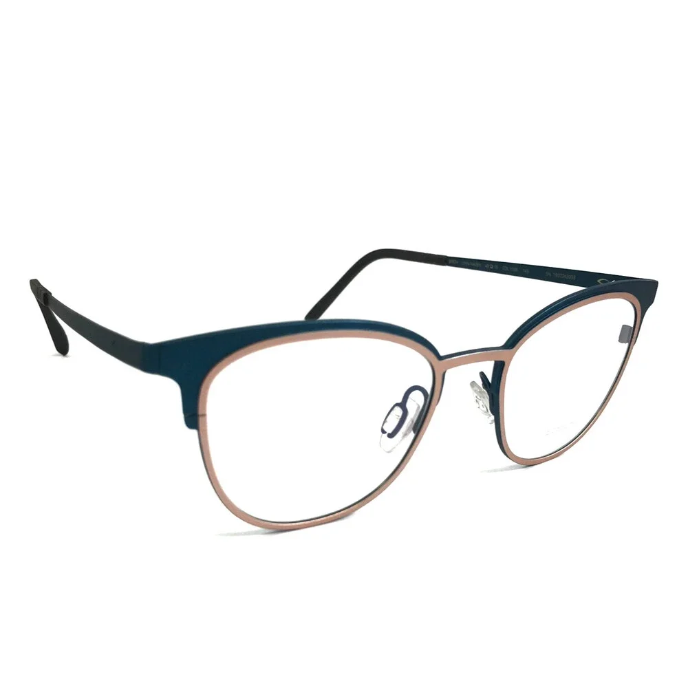 Blackfin Eyeglasses Frames BF874 LYNN HAVEN COL.1068 Pink Blue Cat Eye 49-19-145